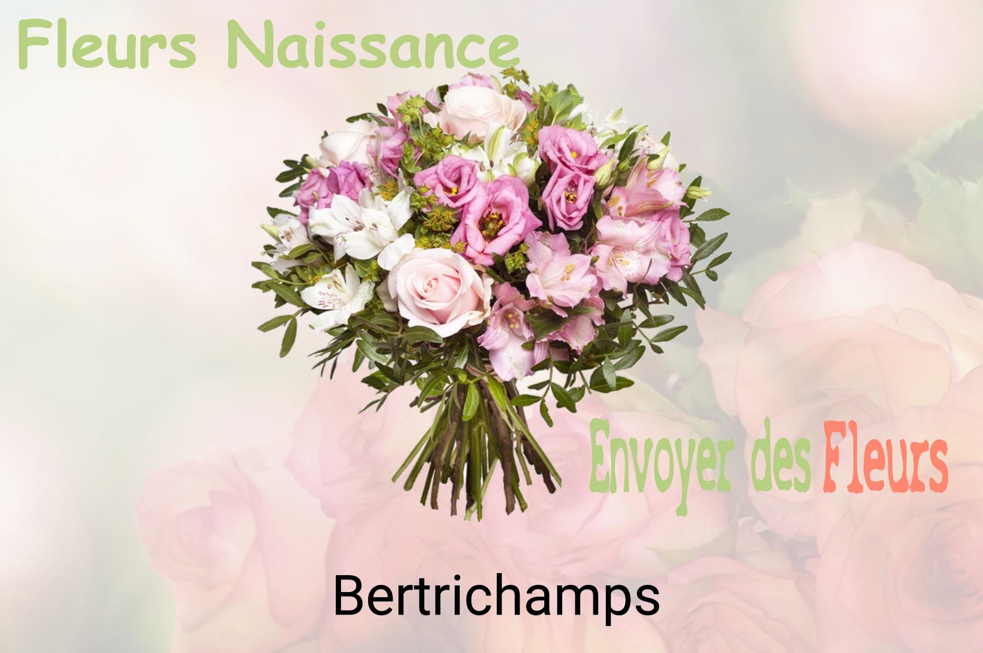 Bouquet de fleurs de naissance livré à Bertrichamps