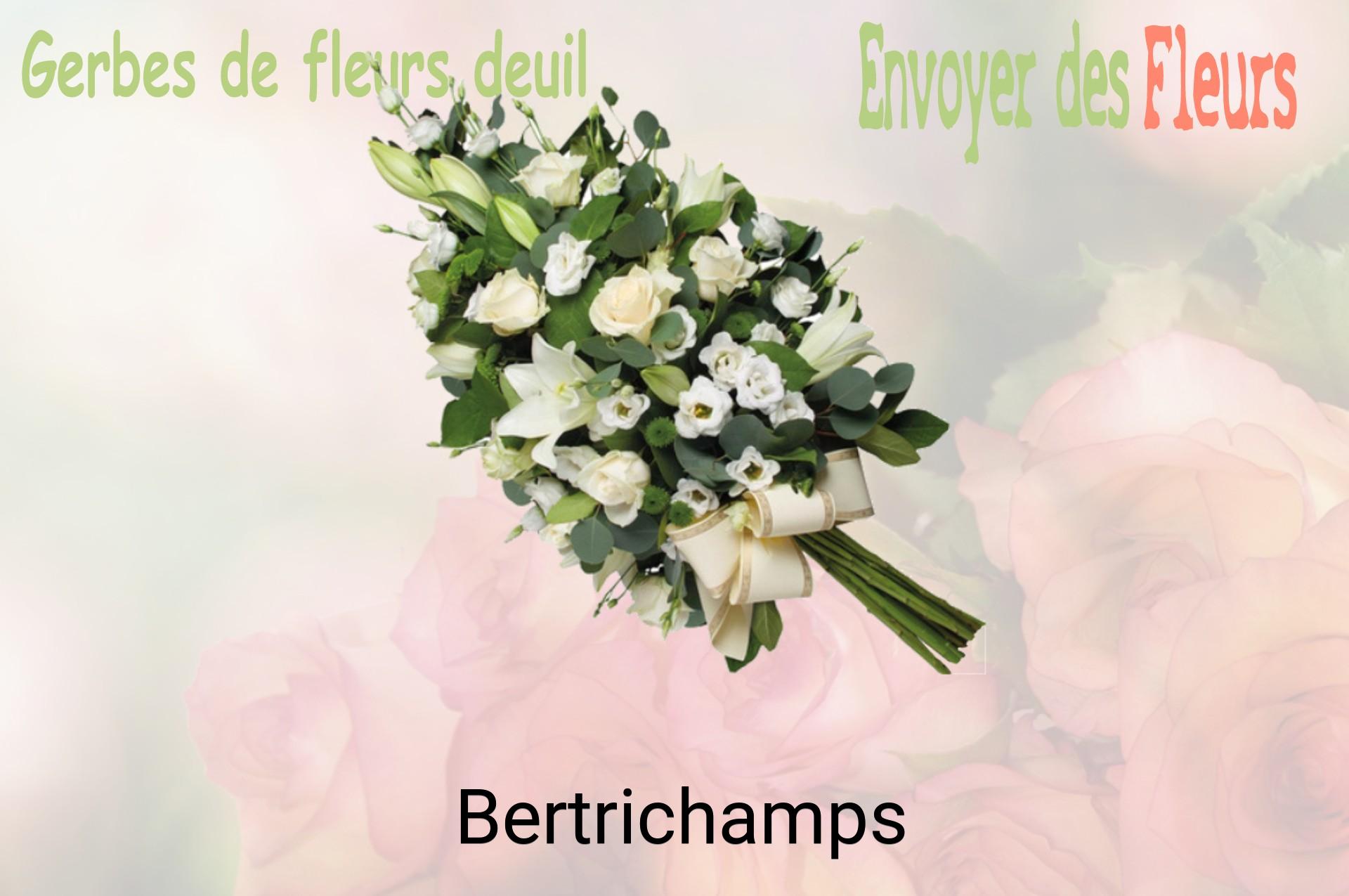 Gerbe de fleurs de deuil livrée à Bertrichamps